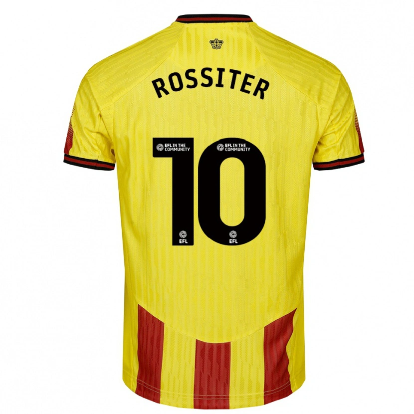 Danxen Men Annie Rossiter #10 Yellow Red Home Jersey 2025/26 T-Shirt