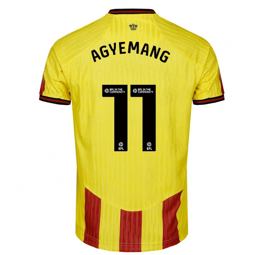 Danxen Men Michelle Agyemang #11 Yellow Red Home Jersey 2025/26 T-Shirt