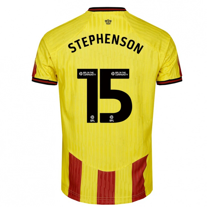 Danxen Men Ollie Stephenson #15 Yellow Red Home Jersey 2025/26 T-Shirt