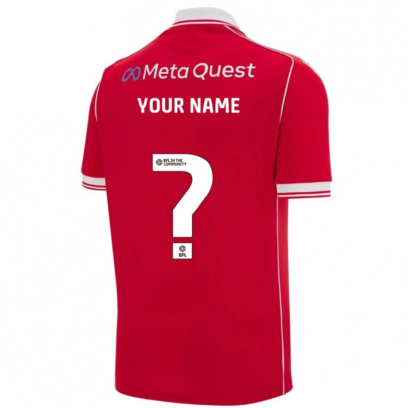 Danxen Men Your Name #0 Red White Home Jersey 2025/26 T-Shirt