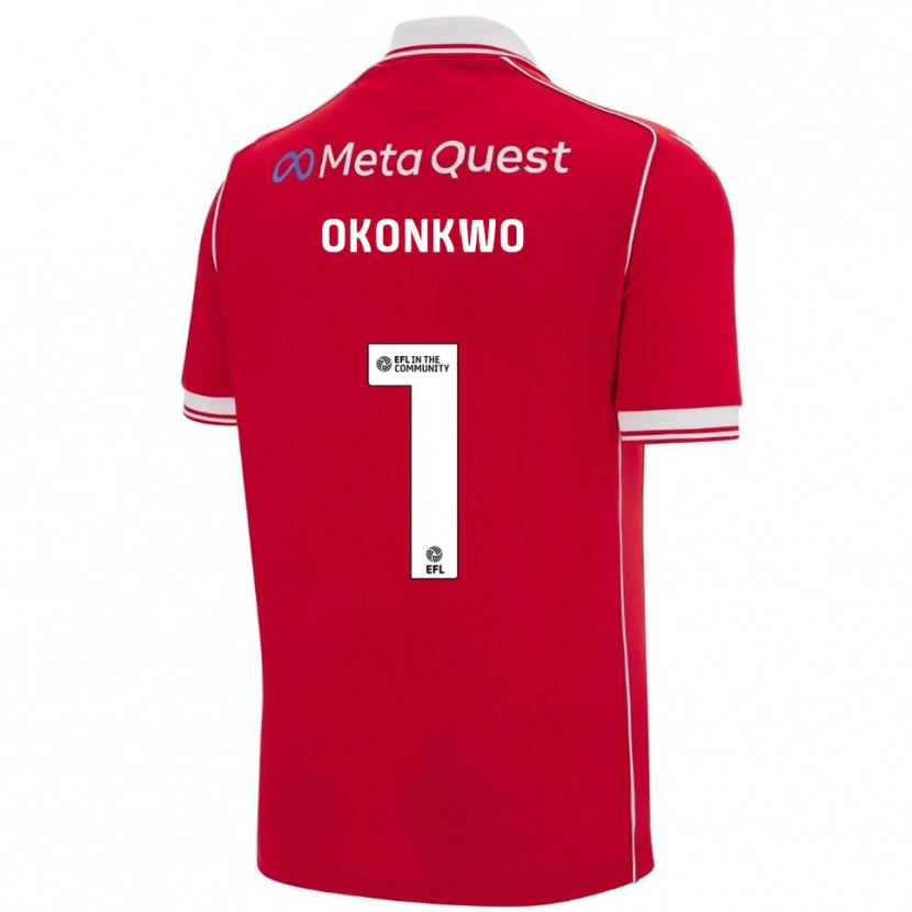 Danxen Men Arthur Okonkwo #1 Red White Home Jersey 2025/26 T-Shirt