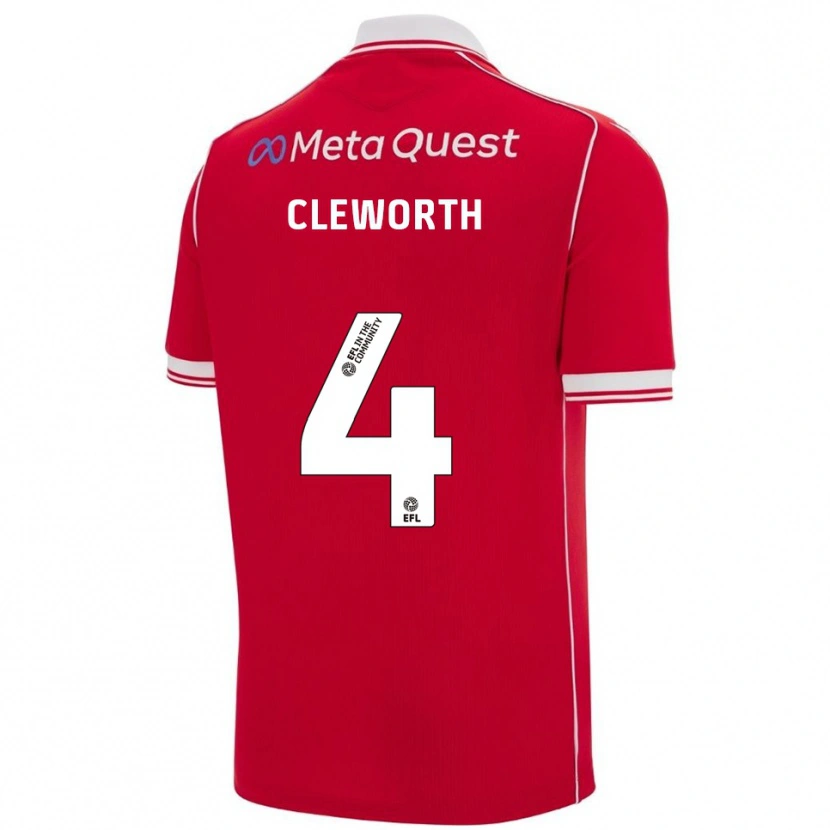 Danxen Men Max Cleworth #4 Red White Home Jersey 2025/26 T-Shirt