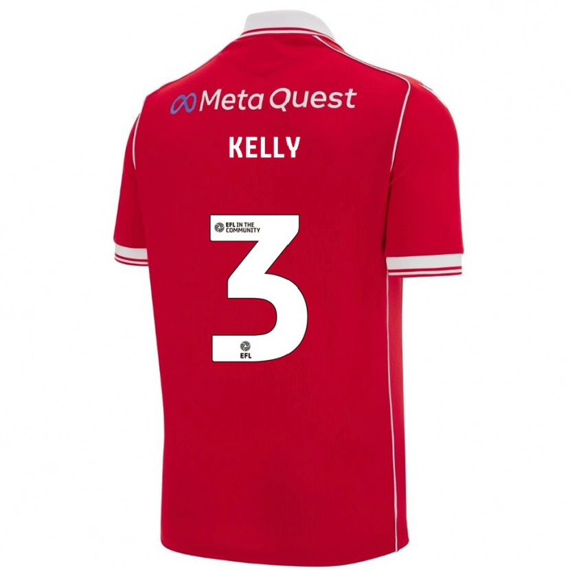 Danxen Men Tom Kelly #3 Red White Home Jersey 2025/26 T-Shirt