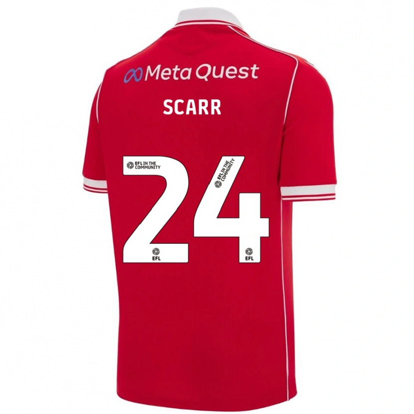 Danxen Men Dan Scarr #24 Red White Home Jersey 2025/26 T-Shirt