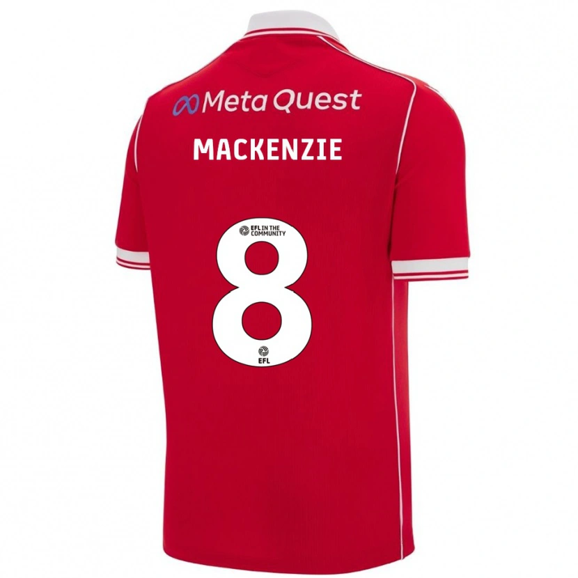 Danxen Men Libby Mackenzie #8 Red White Home Jersey 2025/26 T-Shirt