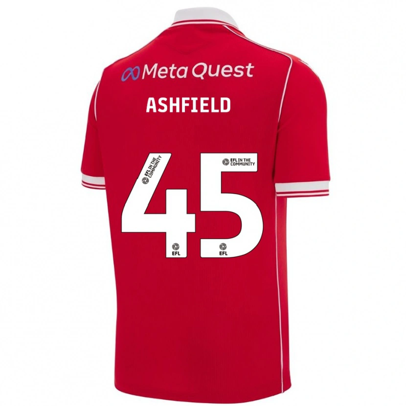 Danxen Men Harry Ashfield #45 Red White Home Jersey 2025/26 T-Shirt