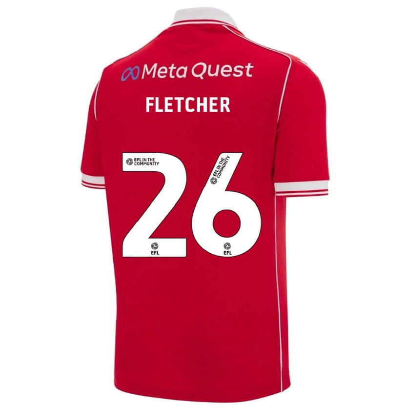 Danxen Men Steven Fletcher #26 Red White Home Jersey 2025/26 T-Shirt