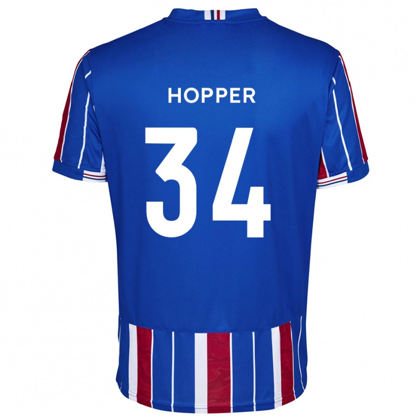 Danxen Men Dan Hopper #34 Blue Red White Home Jersey 2025/26 T-Shirt