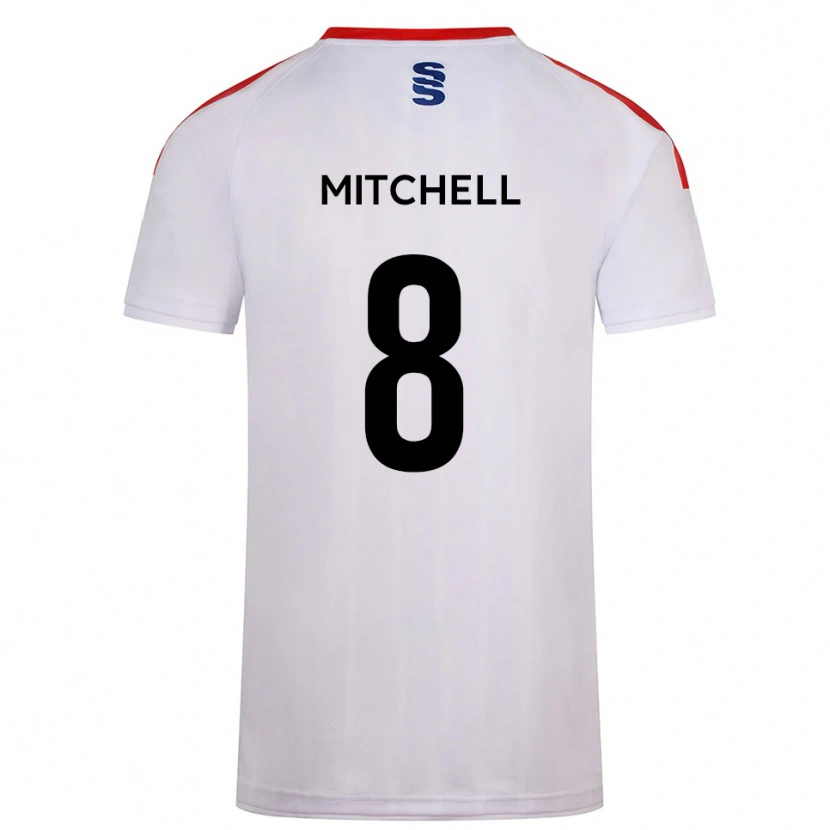 Danxen Men Ethan Mitchell #8 White Navy Home Jersey 2025/26 T-Shirt