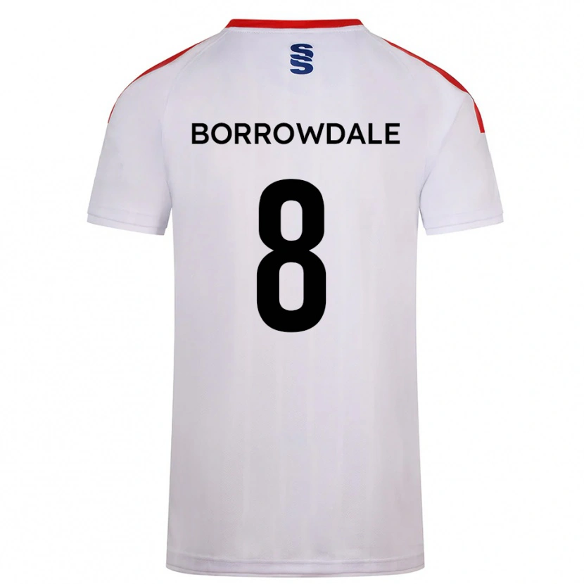 Danxen Men Imogen Borrowdale #8 White Navy Home Jersey 2025/26 T-Shirt