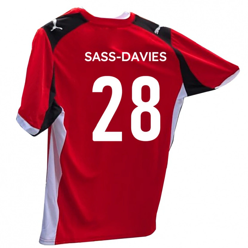 Danxen Men Billy Sass-Davies #28 Red White Home Jersey 2025/26 T-Shirt