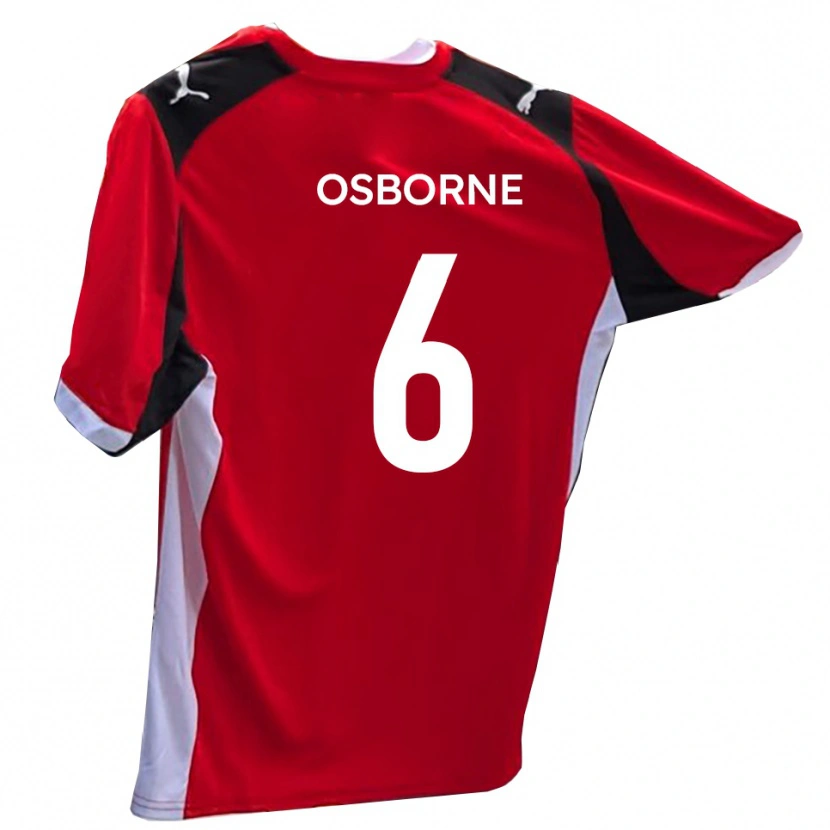 Danxen Men Elliot Osborne #6 Red White Home Jersey 2025/26 T-Shirt