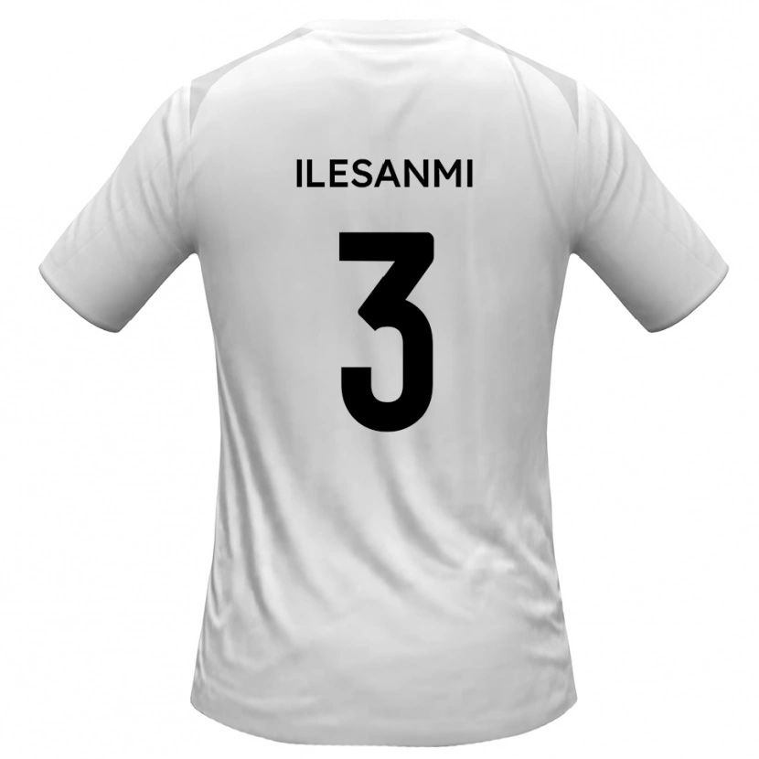 Danxen Men Femi Ilesanmi #3 White Gray Home Jersey 2025/26 T-Shirt
