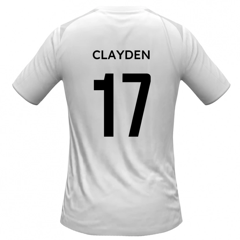 Danxen Men Charles Clayden #17 White Gray Home Jersey 2025/26 T-Shirt