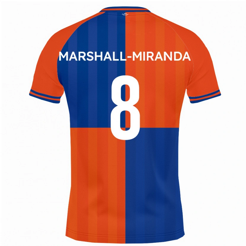 Danxen Men Marley Marshall-Miranda #8 Orange Royal Blue Home Jersey 2025/26 T-Shirt