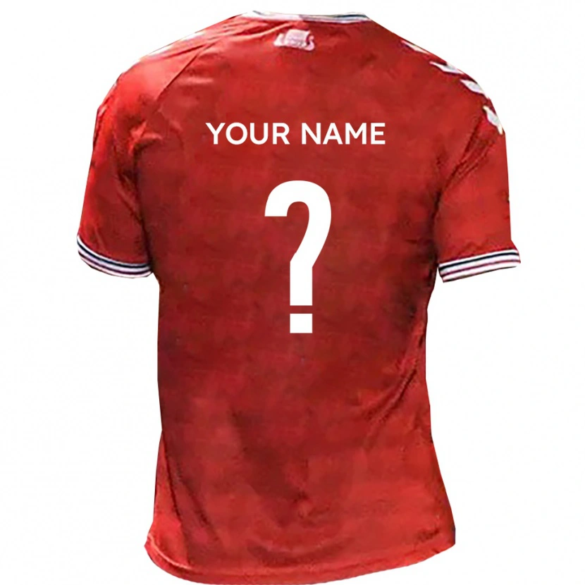 Danxen Men Your Name #0 Red White Home Jersey 2025/26 T-Shirt