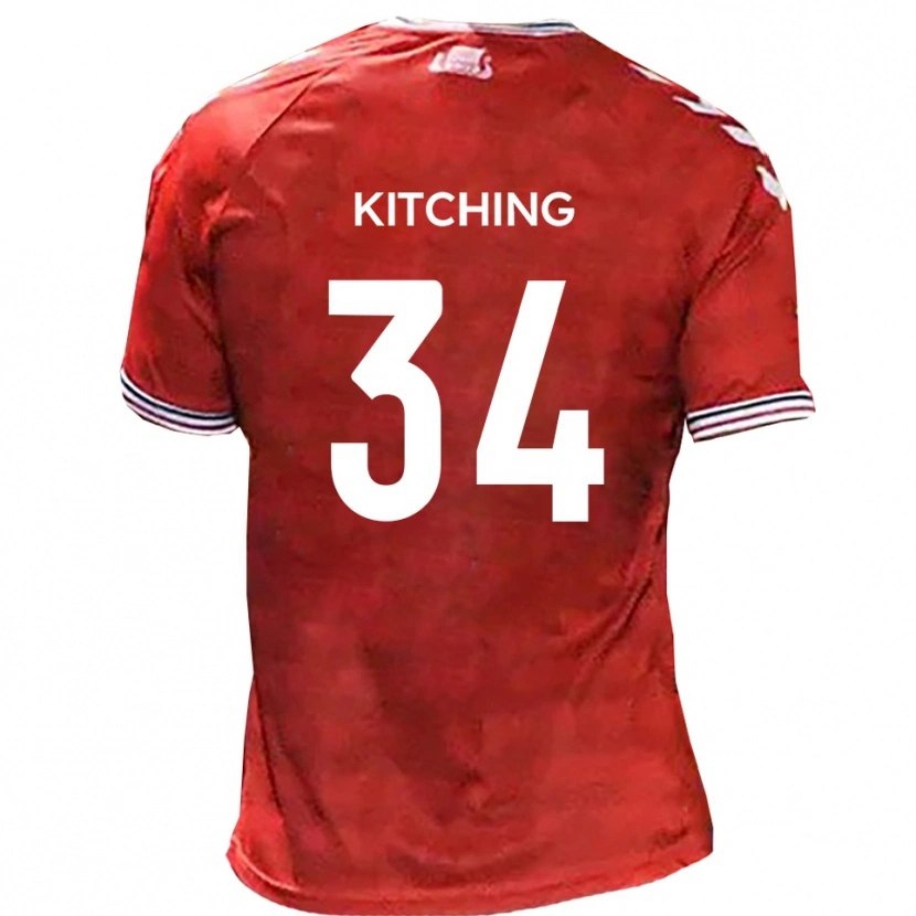 Danxen Men Mark Kitching #34 Red White Home Jersey 2025/26 T-Shirt