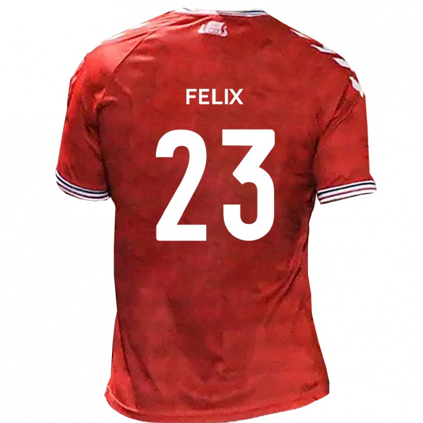 Danxen Men Joe Felix #23 Red White Home Jersey 2025/26 T-Shirt