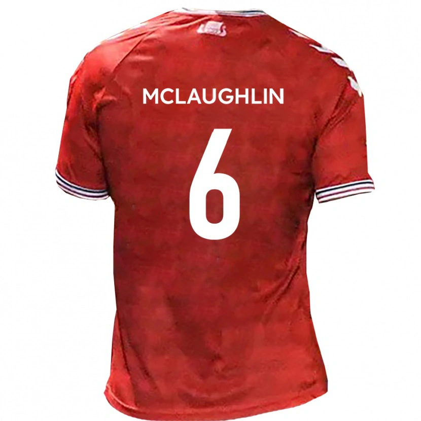 Danxen Men Paddy Mclaughlin #6 Red White Home Jersey 2025/26 T-Shirt