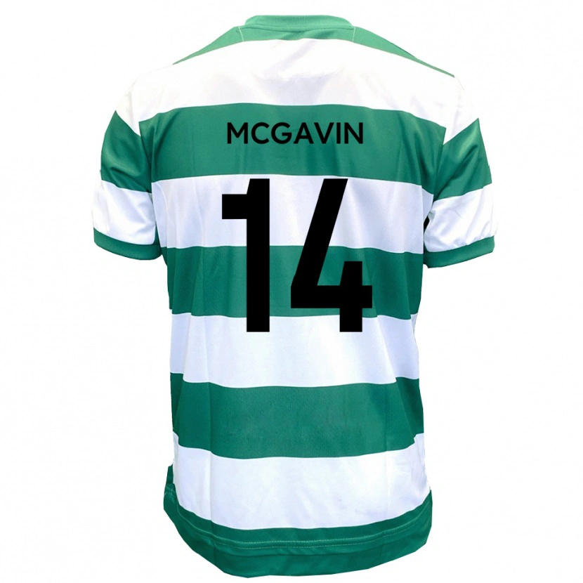 Danxen Men Brett Mcgavin #14 Green White Home Jersey 2025/26 T-Shirt
