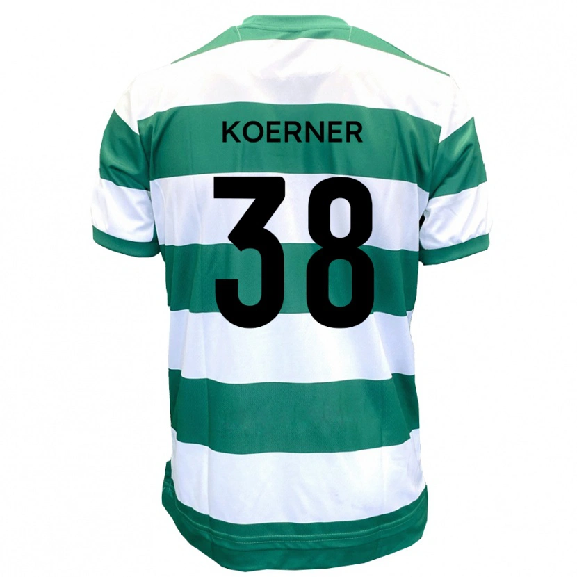 Danxen Men Corey Koerner #38 Green White Home Jersey 2025/26 T-Shirt