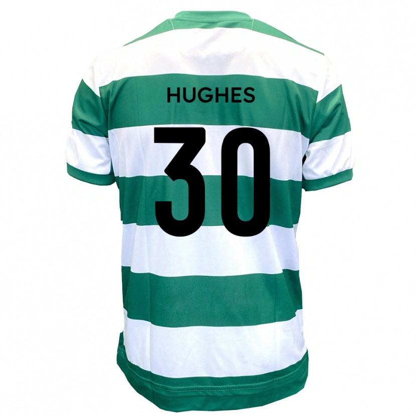 Danxen Men Ollie Hughes #30 Green White Home Jersey 2025/26 T-Shirt