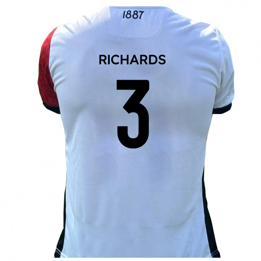 Danxen Men Caleb Richards #3 Red White Home Jersey 2025/26 T-Shirt