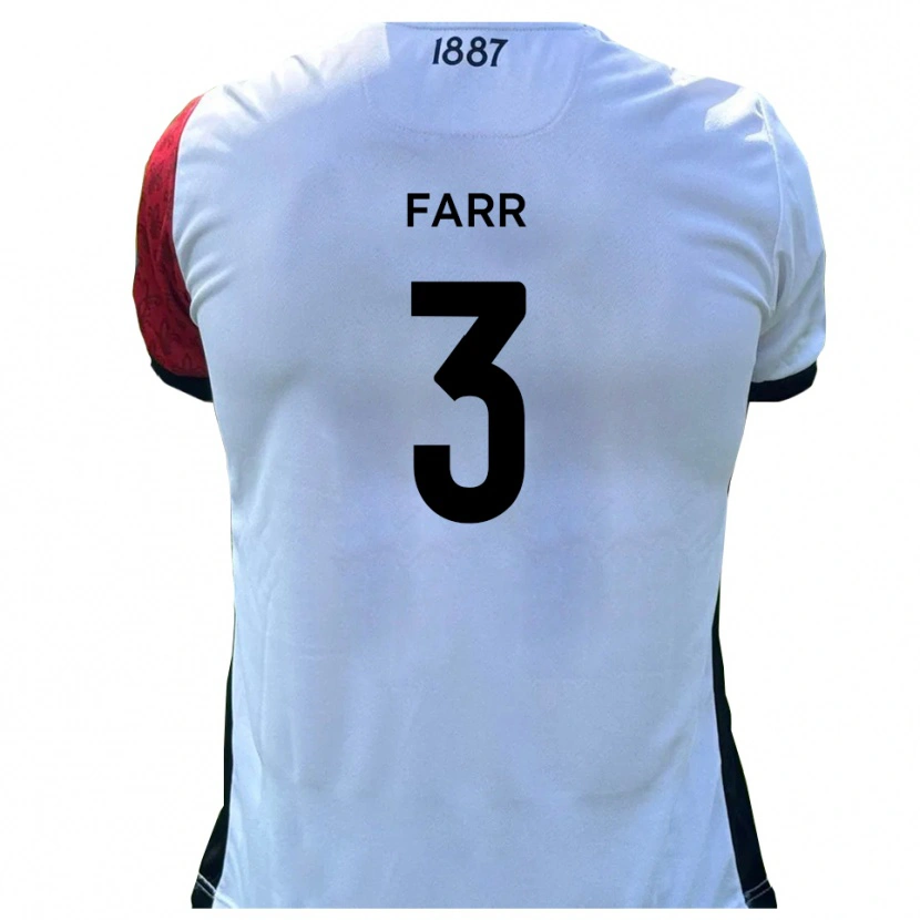 Danxen Men Jacob Farr #3 Red White Home Jersey 2025/26 T-Shirt