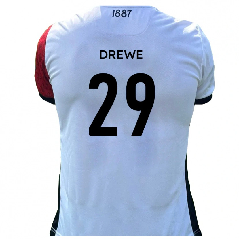 Danxen Men Aaron Drewe #29 Red White Home Jersey 2025/26 T-Shirt