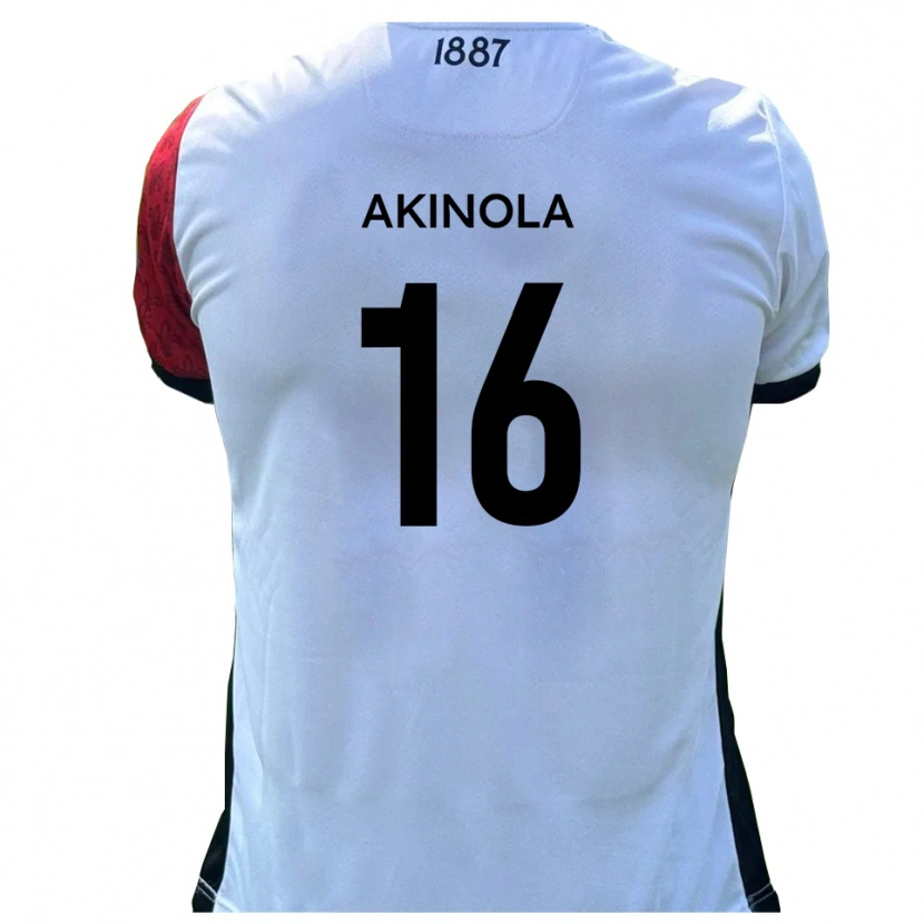 Danxen Men Tunji Akinola #16 Red White Home Jersey 2025/26 T-Shirt