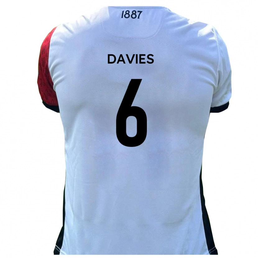Danxen Men Dillan Davies #6 Red White Home Jersey 2025/26 T-Shirt