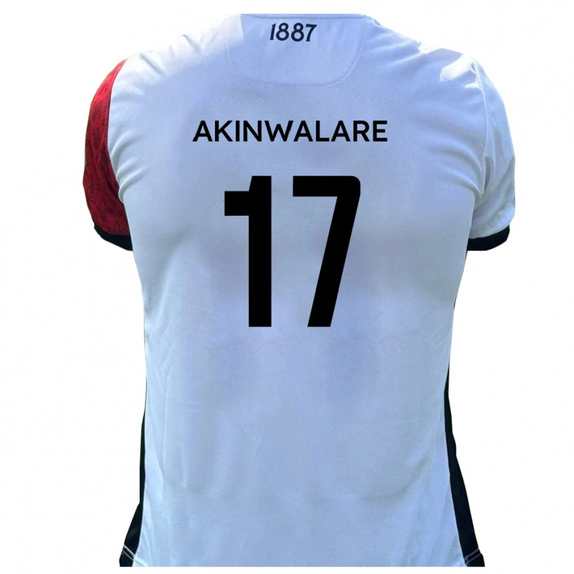 Danxen Men Seyi Akinwalare #17 Red White Home Jersey 2025/26 T-Shirt