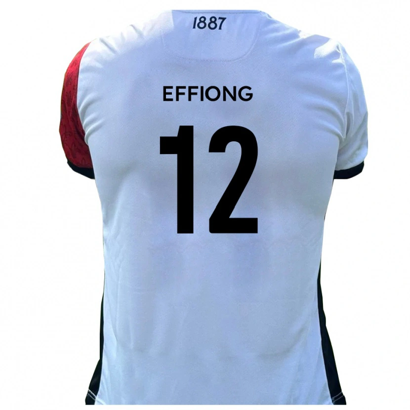 Danxen Men Inih Effiong #12 Red White Home Jersey 2025/26 T-Shirt