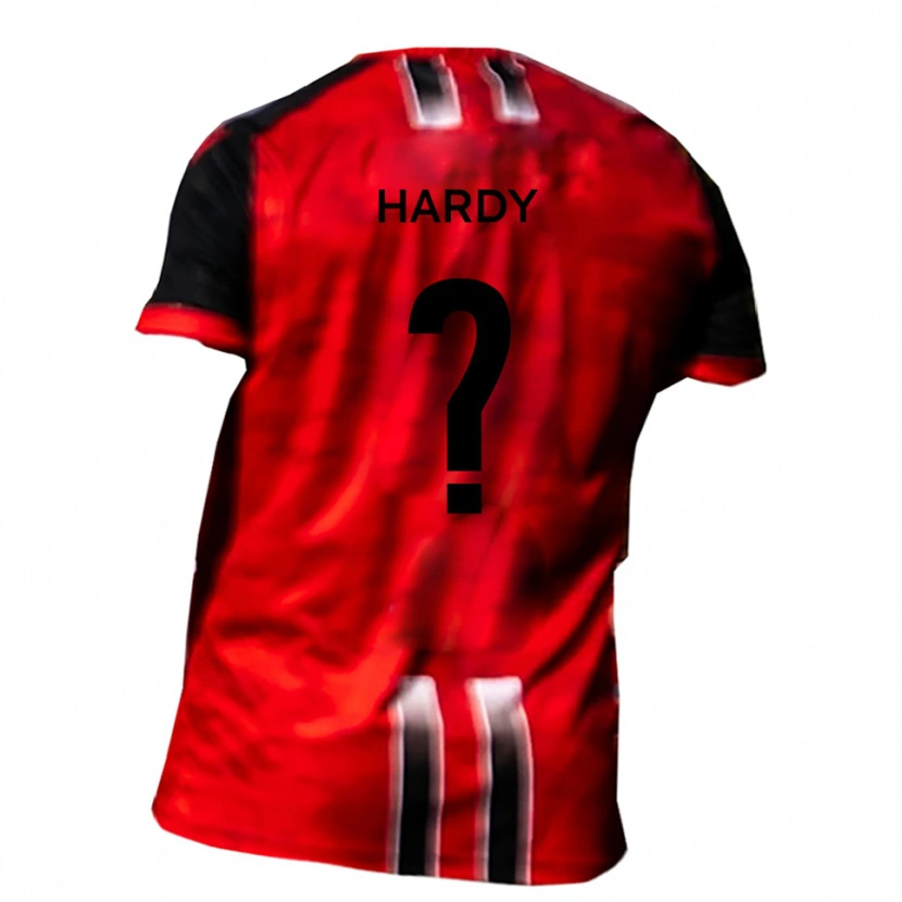 Danxen Men Scott Hardy #0 Red Black Home Jersey 2025/26 T-Shirt