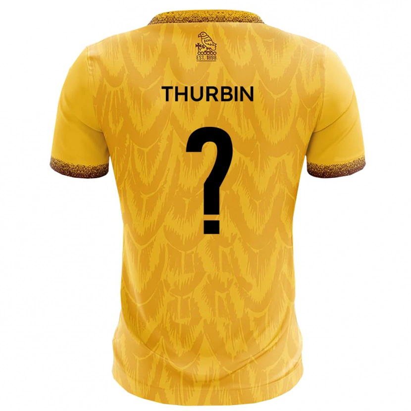 Danxen Men Johnny Thurbin #0 Yellow Brown Home Jersey 2025/26 T-Shirt