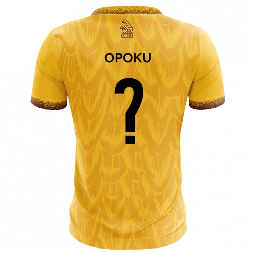 Danxen Men Michael Opoku #0 Yellow Brown Home Jersey 2025/26 T-Shirt