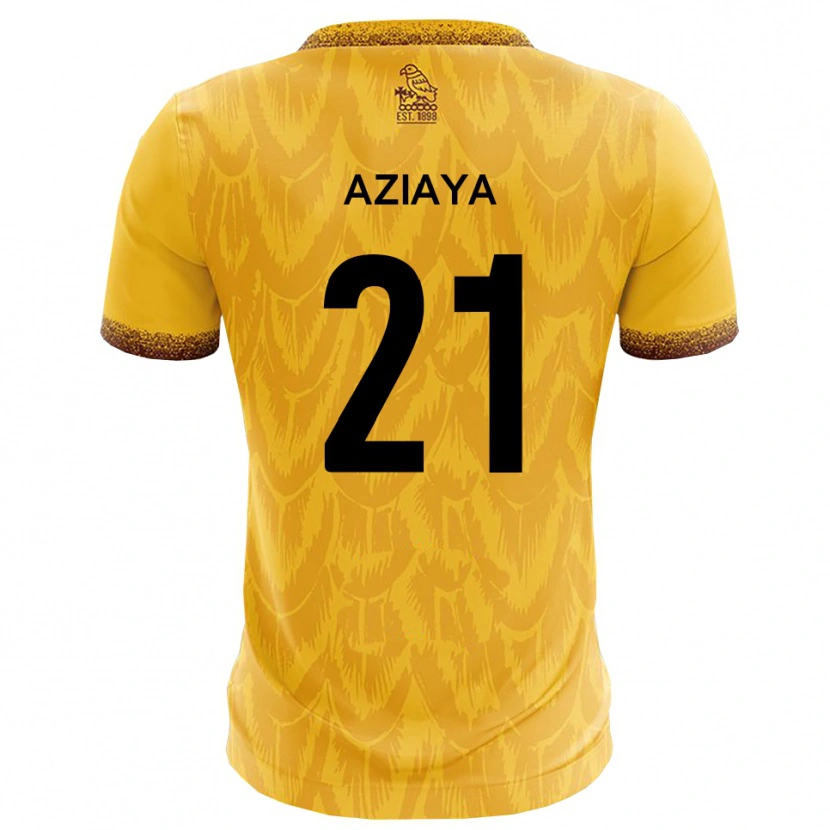 Danxen Men David Aziaya #21 Yellow Brown Home Jersey 2025/26 T-Shirt