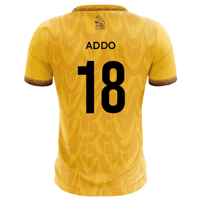 Danxen Men Samuel Addo #18 Yellow Brown Home Jersey 2025/26 T-Shirt