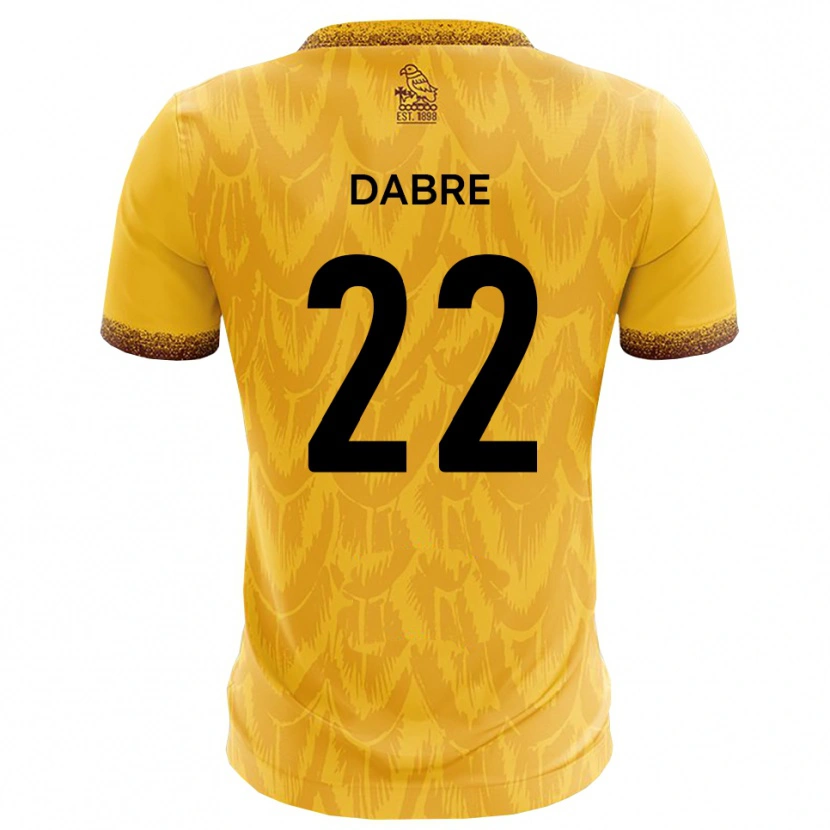 Danxen Men Mo Dabre #22 Yellow Brown Home Jersey 2025/26 T-Shirt