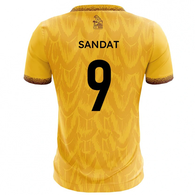Danxen Men Henry Sandat #9 Yellow Brown Home Jersey 2025/26 T-Shirt