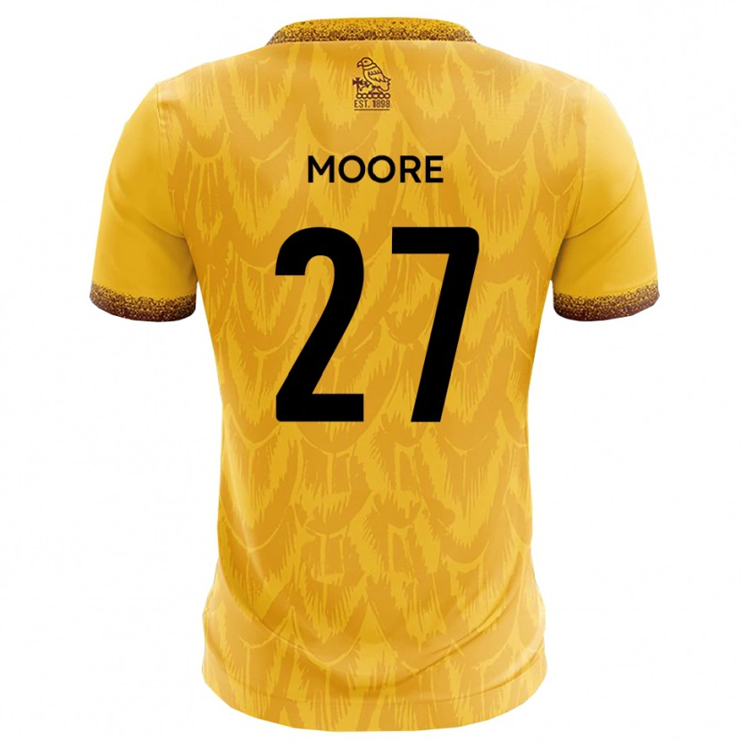 Danxen Men Liam Moore #27 Yellow Brown Home Jersey 2025/26 T-Shirt