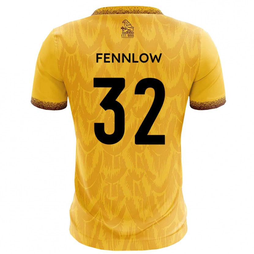 Danxen Men James Fennlow #32 Yellow Brown Home Jersey 2025/26 T-Shirt
