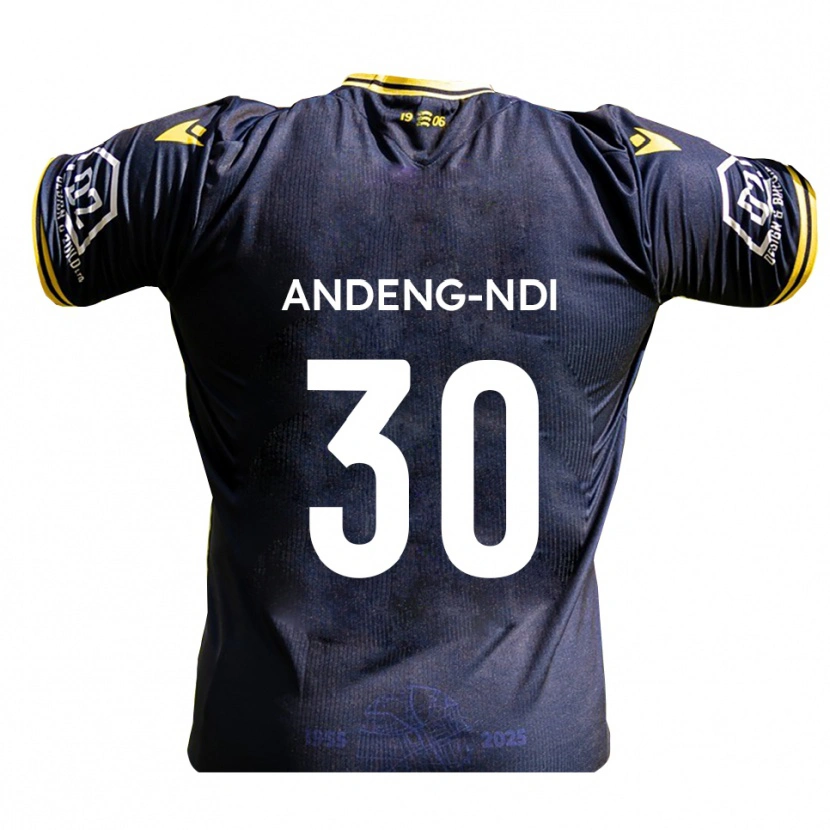 Danxen Men Collin Andeng-Ndi #30 Navy Yellow Home Jersey 2025/26 T-Shirt