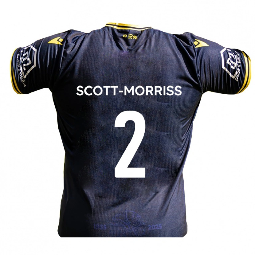 Danxen Men Gus Scott-Morriss #2 Navy Yellow Home Jersey 2025/26 T-Shirt