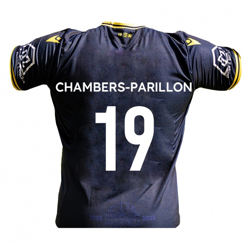 Danxen Men Leon Chambers-Parillon #19 Navy Yellow Home Jersey 2025/26 T-Shirt