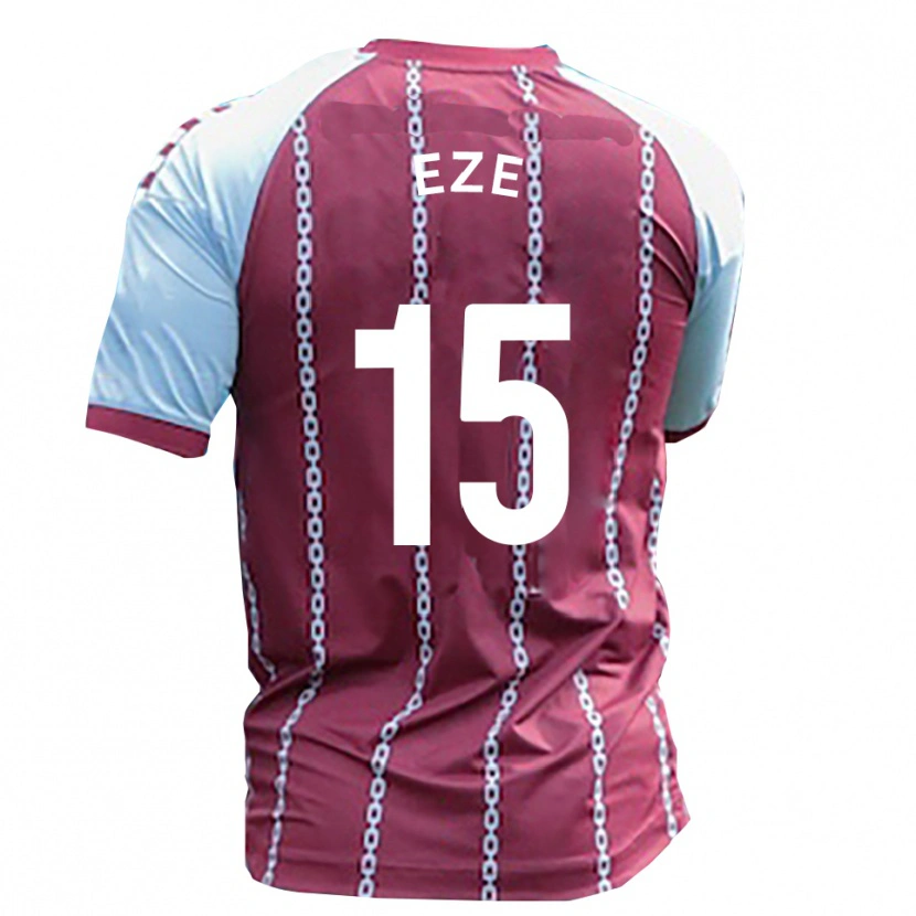 Danxen Men Dubem Eze #15 Sky Blue Rust Red Home Jersey 2025/26 T-Shirt