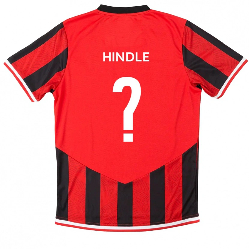 Danxen Men Ruby Hindle #0 Red Black Home Jersey 2025/26 T-Shirt