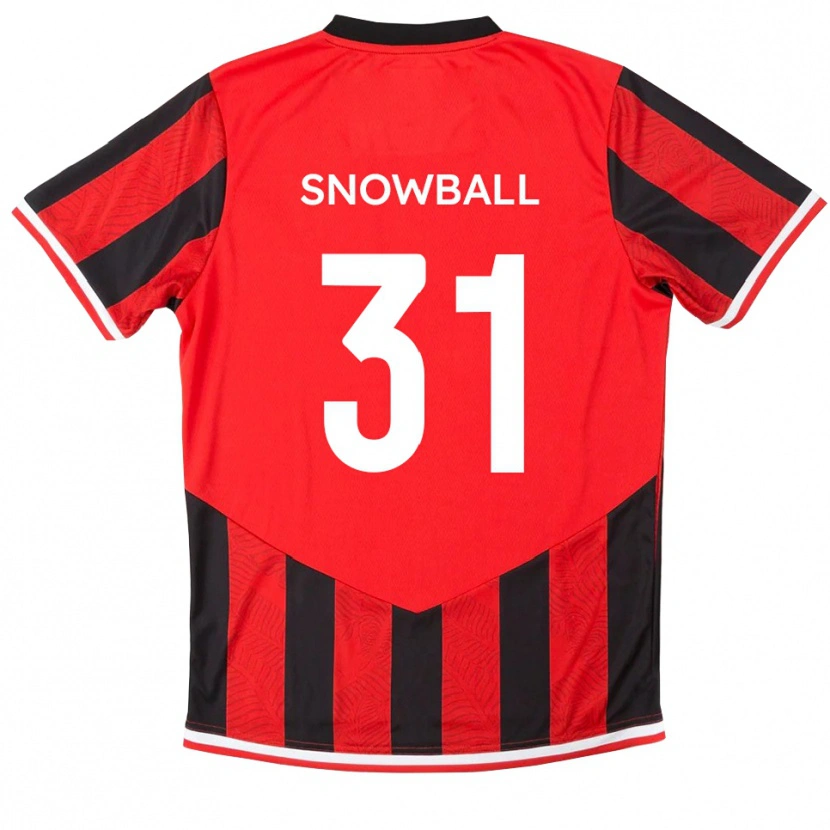 Danxen Men Nathan Snowball #31 Red Black Home Jersey 2025/26 T-Shirt