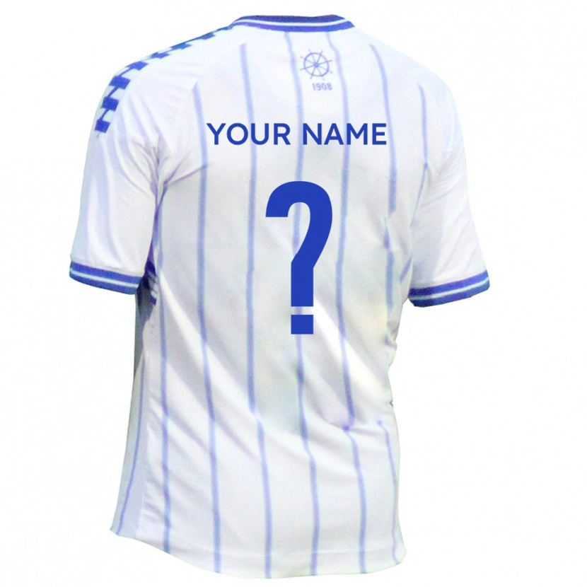 Danxen Men Your Name #0 White Blue Home Jersey 2025/26 T-Shirt