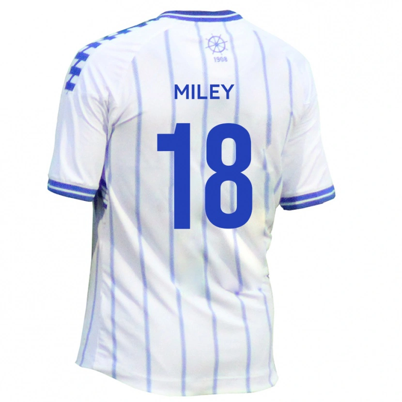 Danxen Men Jamie Miley #18 White Blue Home Jersey 2025/26 T-Shirt